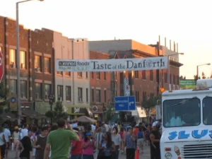 Taste of the Danforth welcome gate