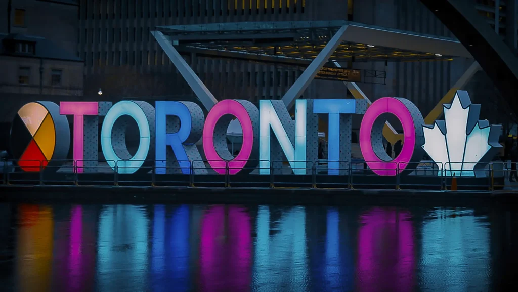 Toronto sign in Nathan Phillips Square