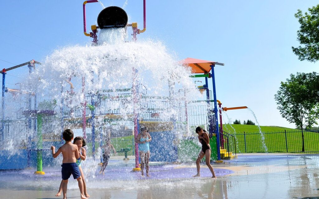 Splash pad at Kidstown Water Park